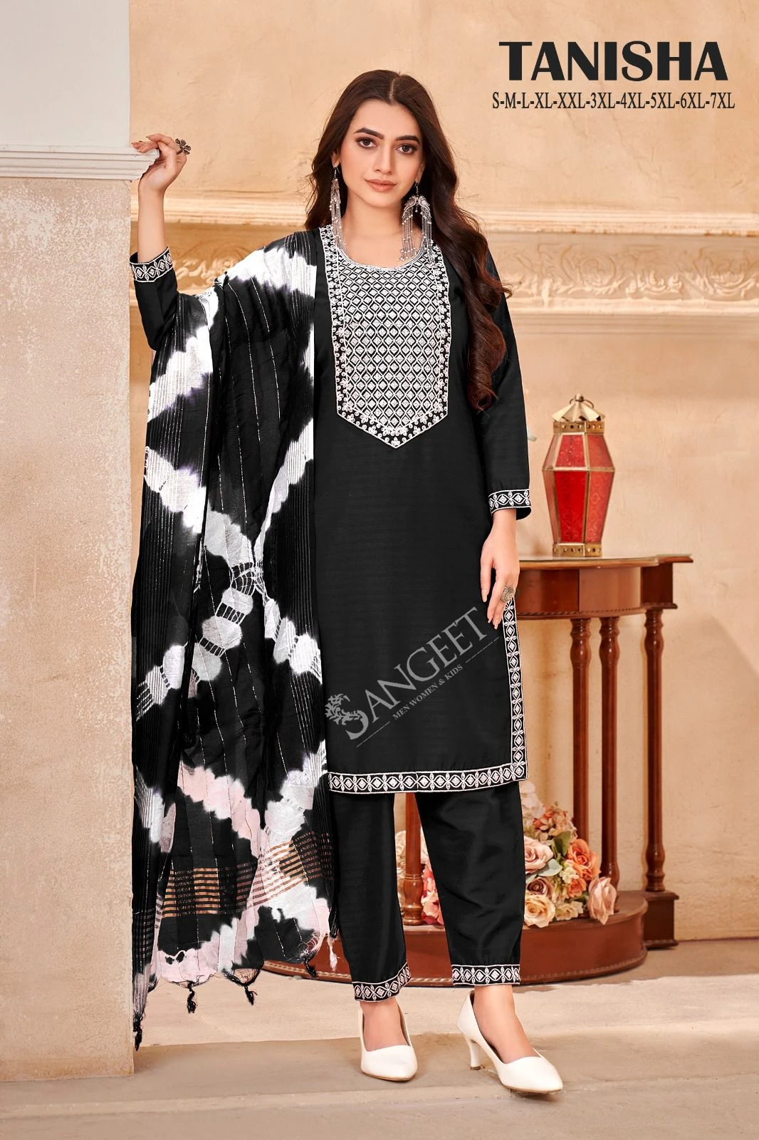 Sangeet Tanisha Viscose Fancy Rayon Wholesale Readymade Salwar Suit Catalog — Wholesale Salwar Suits, MPA wholesale from Surat - Gallery Image 6